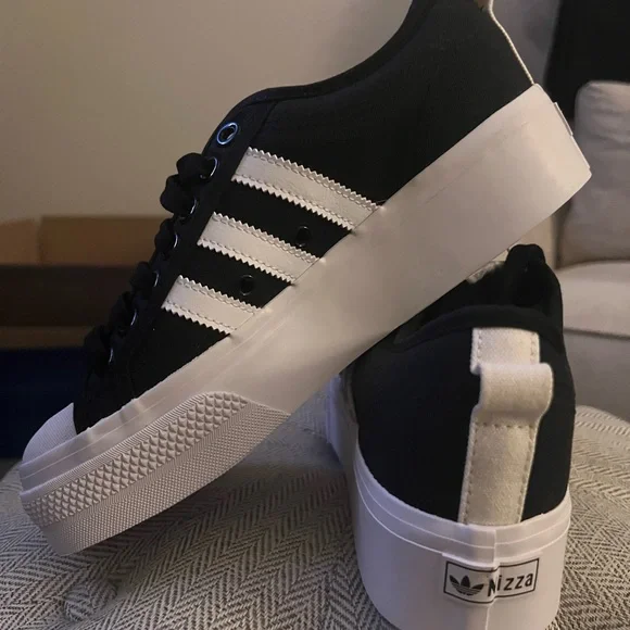 adidas gazelle silver green womens Adidas Nizza Trefoil Shoes Women's Shoes Black